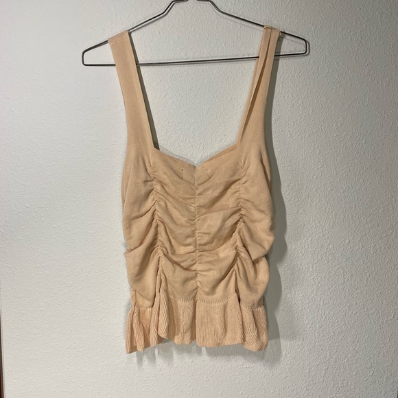 Lulus Ruched Ruffle Tank Top - Picture 6 of 6